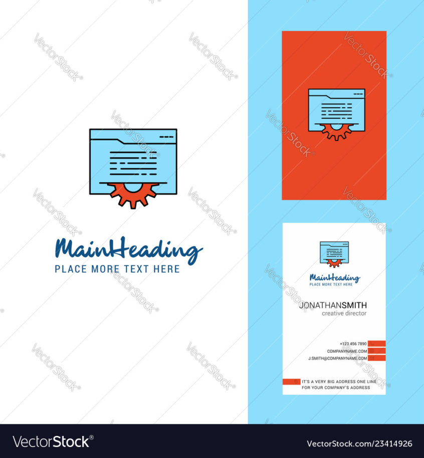 846x914 Business Card Folder Setting Creative Logo And Business Card