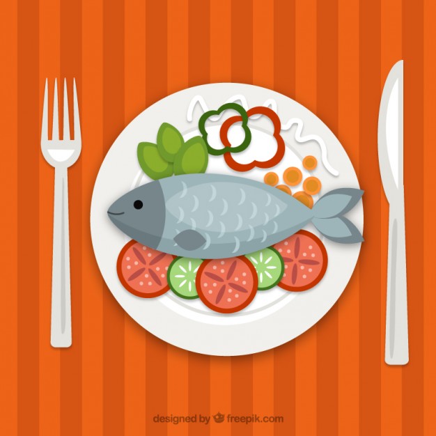 626x626 Fish Dish Vector Free Download