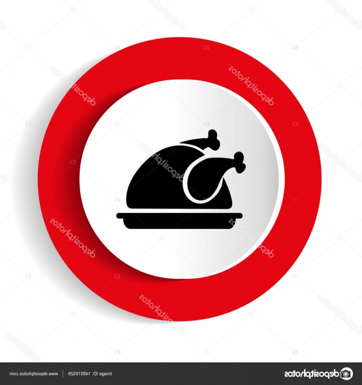 1155x1228 Stock Illustration Chicken Icon Chicken Dish Vector Soidergi
