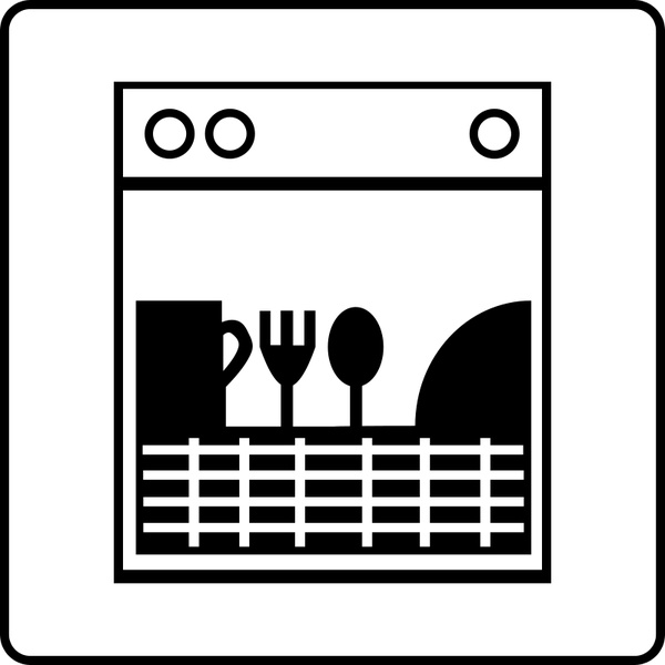 600x600 Dishwasher Free Vector Download