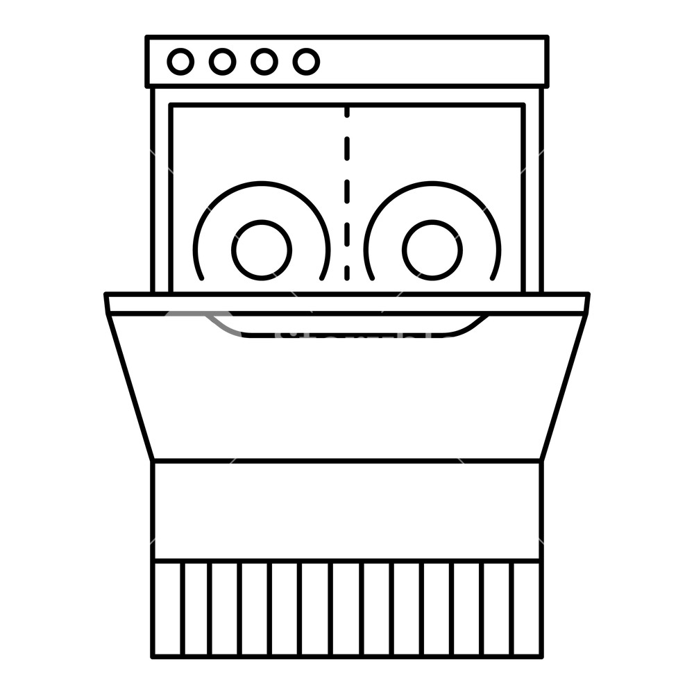 Dishwasher Vector at Vectorified.com | Collection of Dishwasher Vector ...