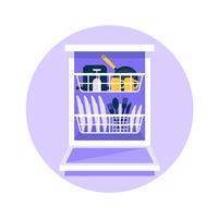 200x200 Dishwasher Free Vector Art