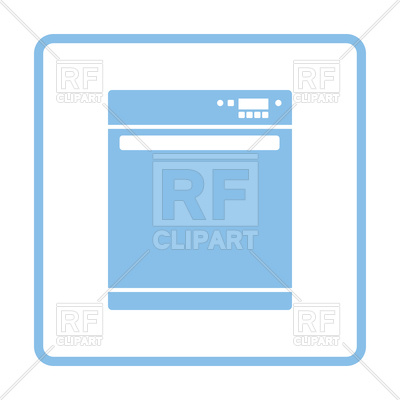 400x400 Kitchen Dishwasher Machine Icon Vector Image Of Signs, Symbols