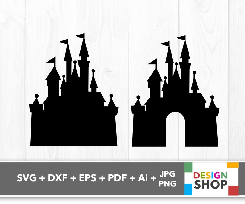 Free Free 229 Disney World Castle Silhouette Svg SVG PNG EPS DXF File