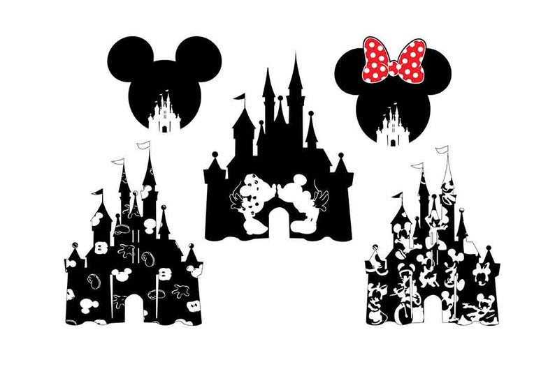 Disney Castle Silhouette Vector at Vectorified.com ...