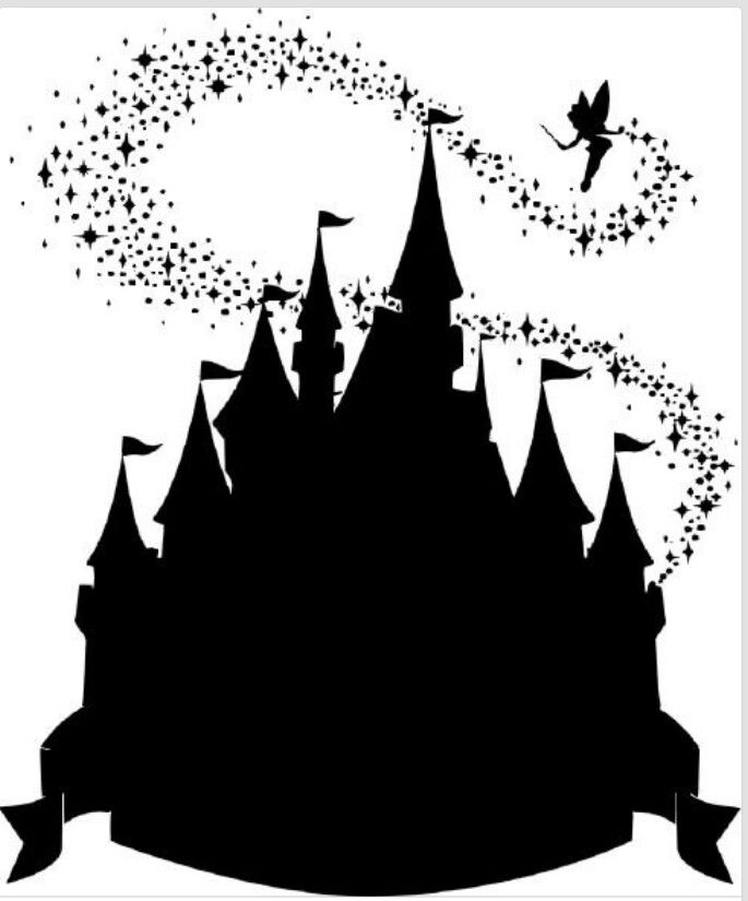 Disney Castle Silhouette Vector at Vectorified.com | Collection of