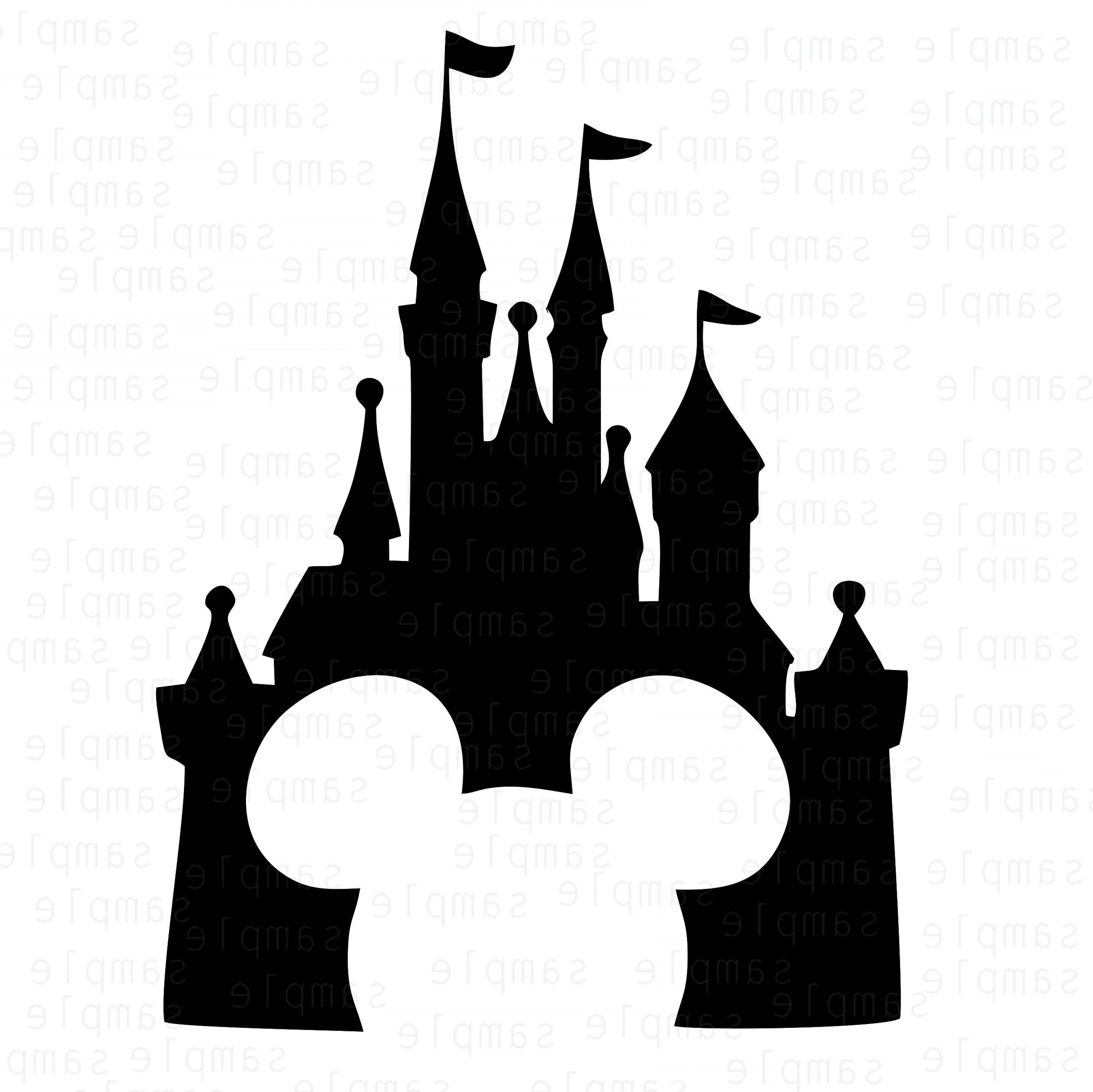 Disney Castle Silhouette Vector at Vectorified.com | Collection of