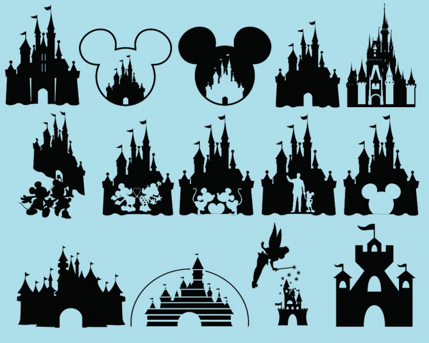 Free Free 244 Disney World Castle Svg SVG PNG EPS DXF File