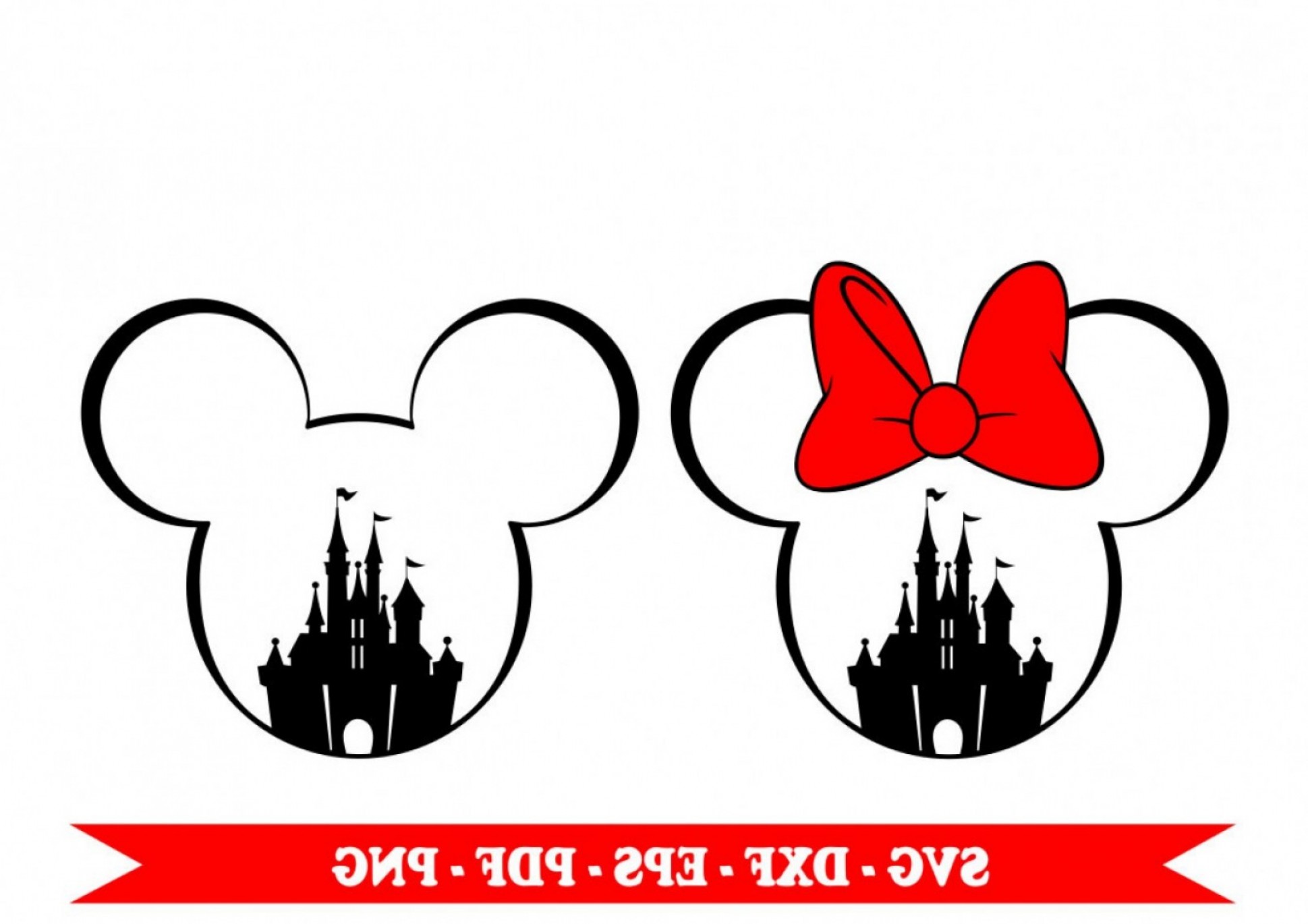 Free Free 287 Disney Castle With Minnie Head Svg SVG PNG EPS DXF File