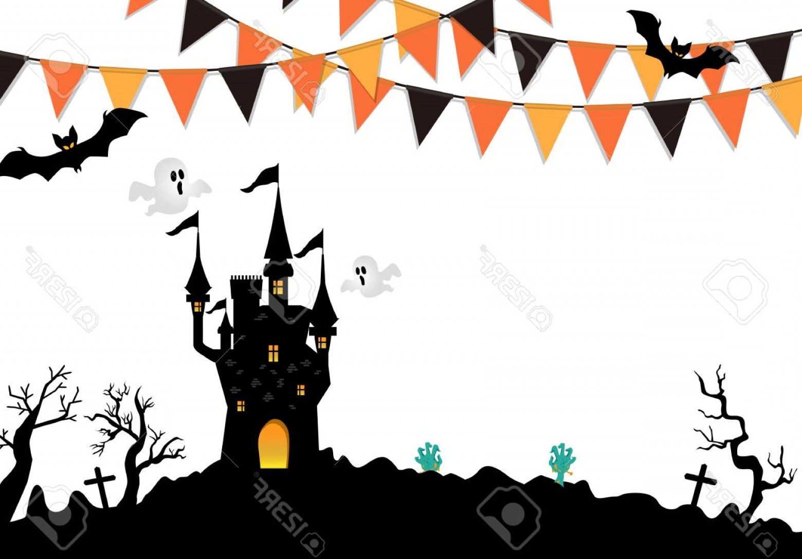 1560x1089 Mickey Halloween Castle Clipart