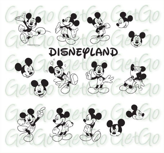 570x532 Download Disney Mickey Mouse Clipart Vector Images Cricut Etsy