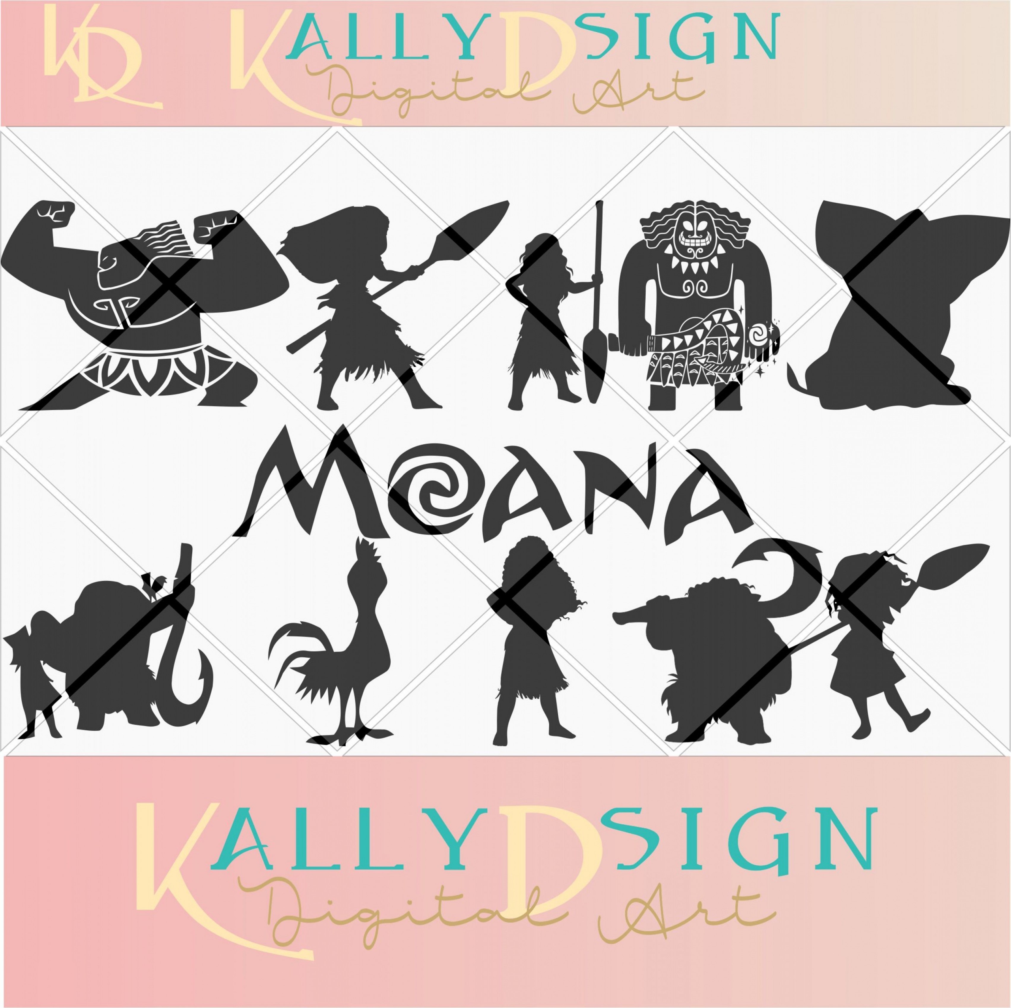 Vector Images for 'Moana'. 