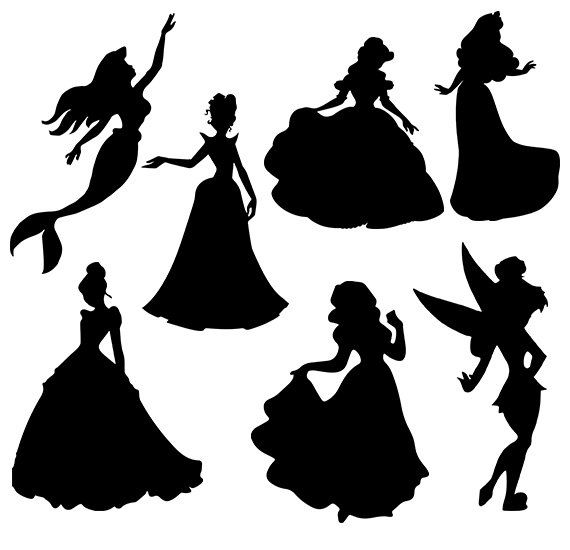 Download Disney Princess Silhouette Vector at Vectorified.com ...