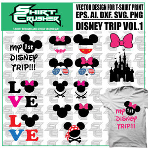 300x300 Disney Vector Clip Art T Shirt Design Screen Print Vinyl Cutter
