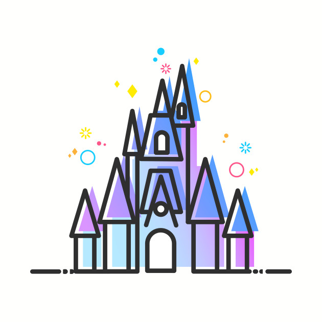 630x630 Fairytale Magic Castle Vector Artwork