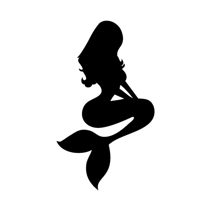 690x690 Mermaid Disney Graphics Design Dxf
