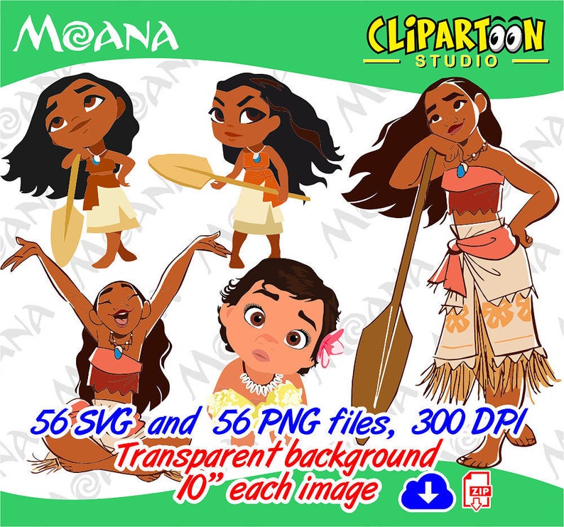 794x742 Moana Disney Vector Cliparts And Png Graphic Instant Etsy