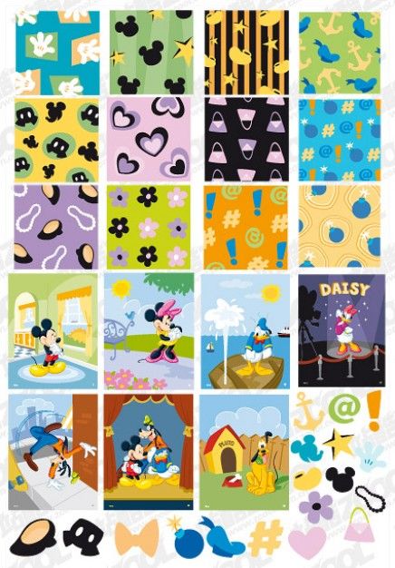 436x626 The Lovely Disney Tiled Background Vector Material All Things