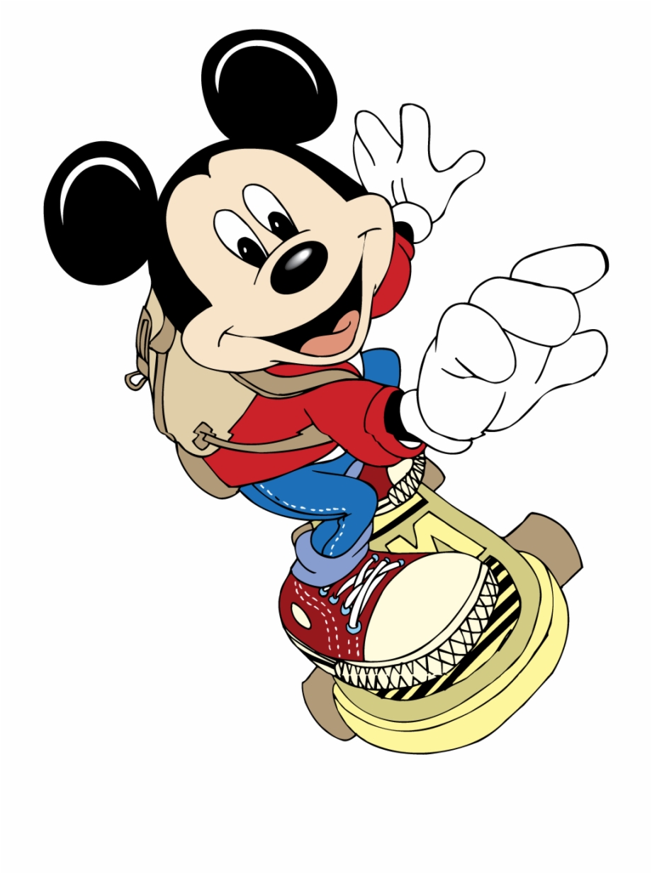 920x1232 Mickey Mouse Skateboard Walt Disney Vector Graphic
