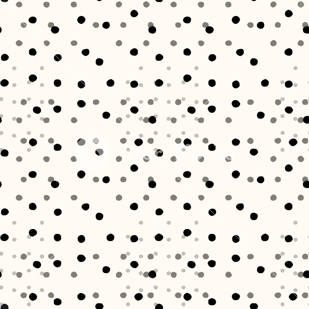 Vector Illustration Of Seamless Black Dot Pattern With Different 1000x1000 Vector Illustration Of Seamless Black Dot Pattern With Different