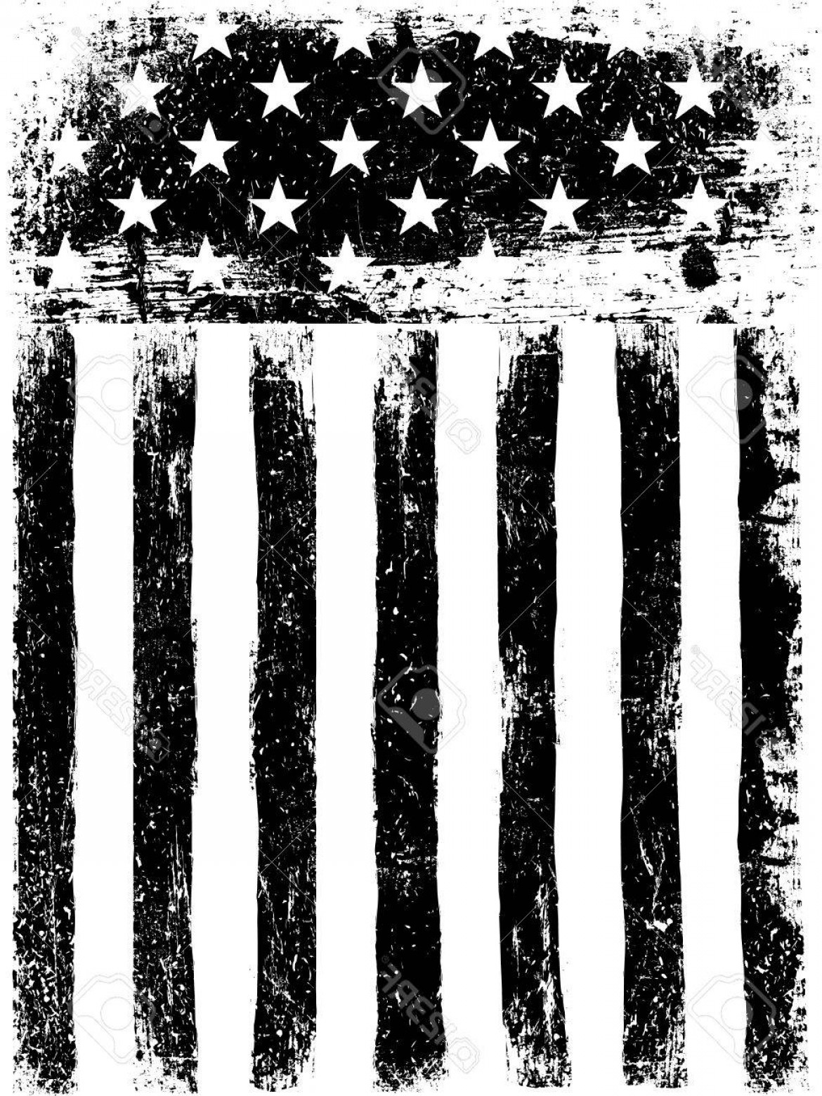 1170x1560 Photostock Vector Stars And Stripes Monochrome Photocopy American