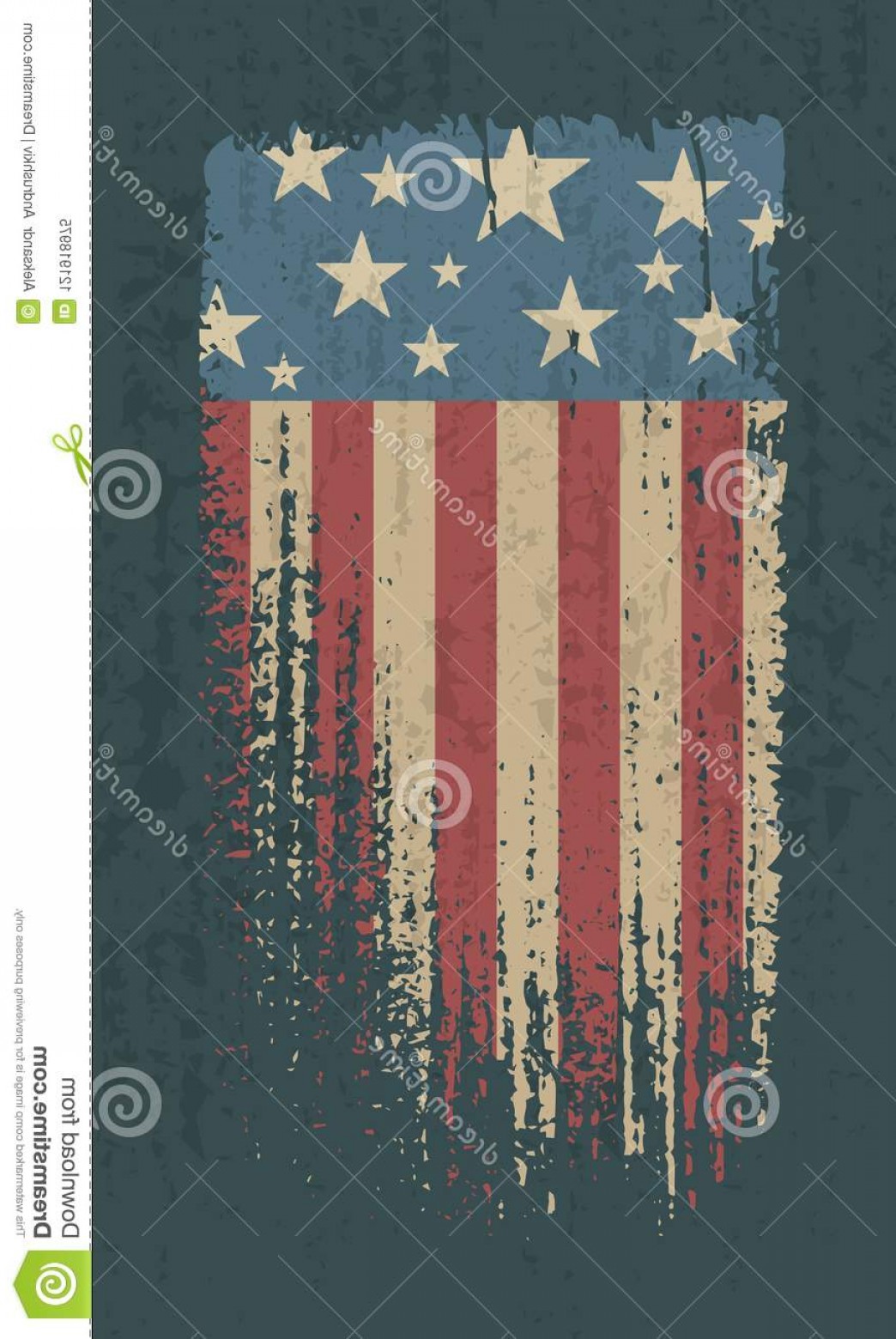 1044x1560 Flag Usa Grunge Style Vintage Stylized American Flag Isolated