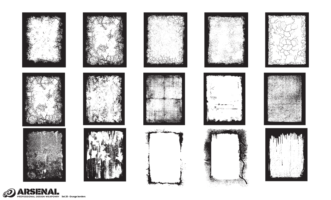 Adobe Illustrator Grunge Borders Vector Pack 1270x770 Adobe Illustrator Grunge Borders Vector Pack