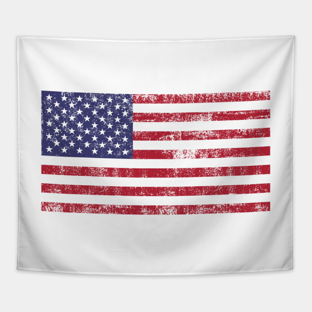 630x630 Grunge Distressed American Flag Vector