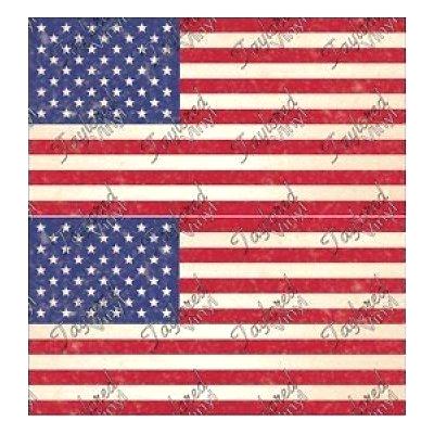 400x400 Distressed American Flag Vector