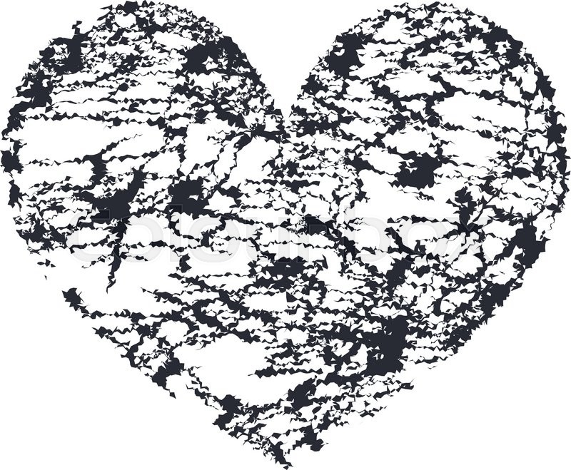 800x659 Grunge Heart Distressed Vector Stock Vector Colourbox