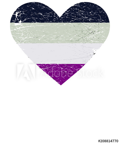 417x500 Vector Illustration For Lgbt Community Pride Month Asexual Flag