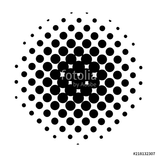 500x500 Gradient Halftone Abstract Dotted Stippling Points Distressed