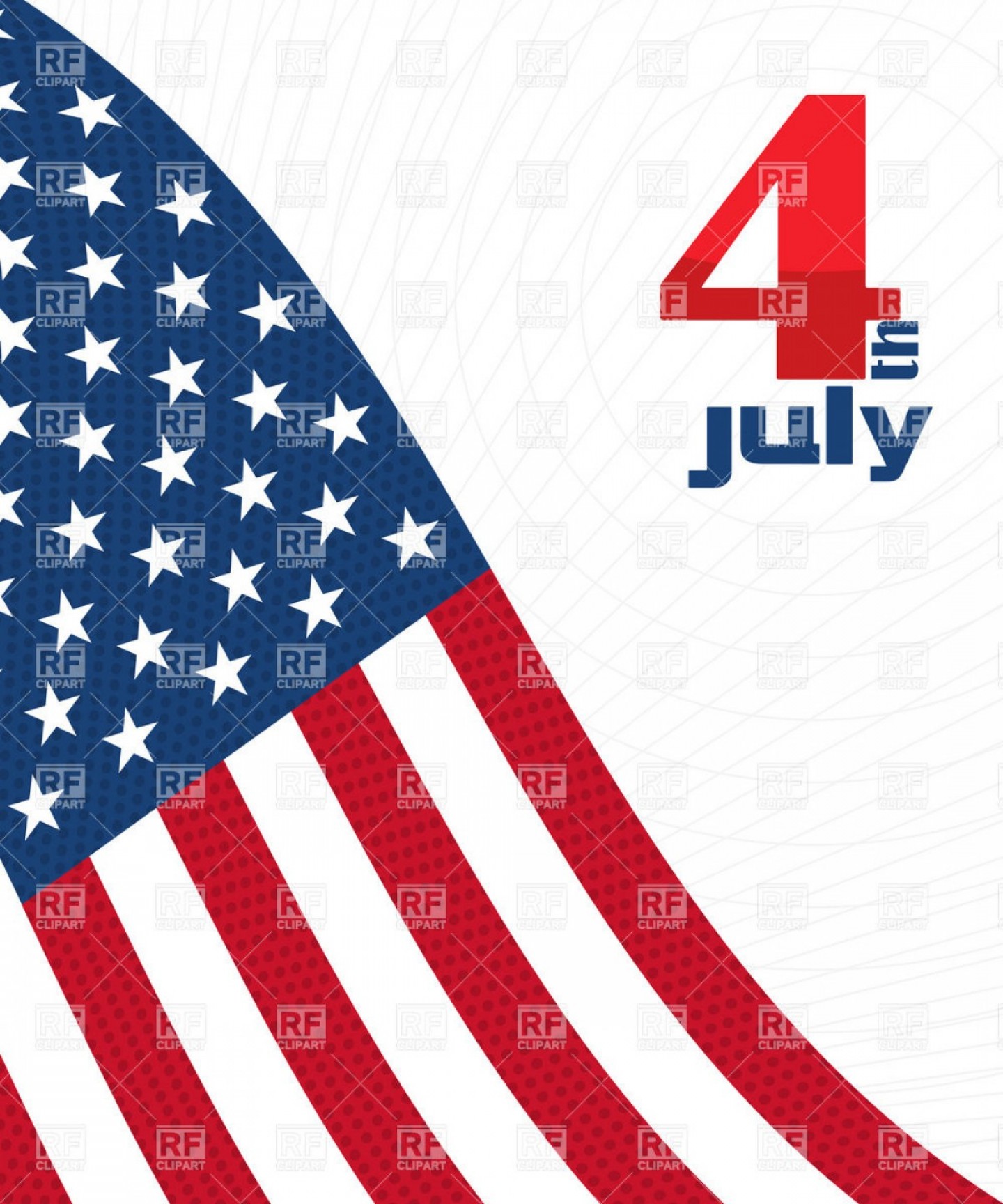 1440x1728 Independence Day Decorative Background With Usa Flag Vector