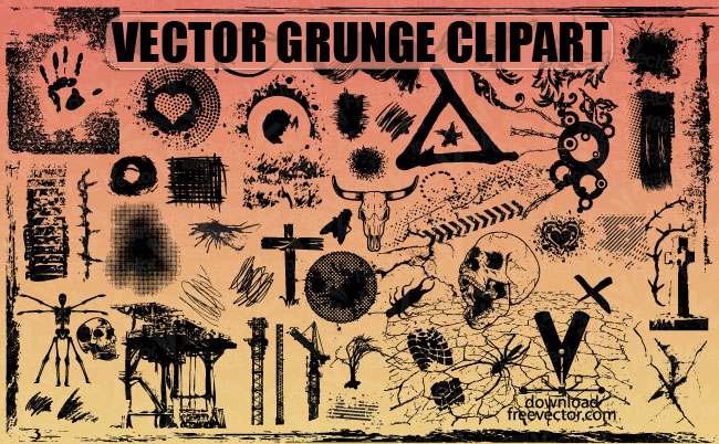 Free Grunge Clipart 650x402 Free Grunge Clipart