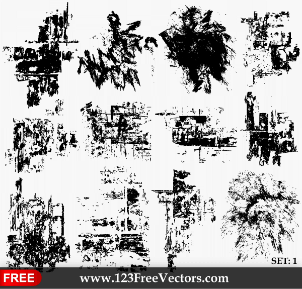 Grunge Texture Vector Set Download Free Vector Art Free Vectors 600x575 Grunge Texture Vector Set Download Free Vector Art Free Vectors