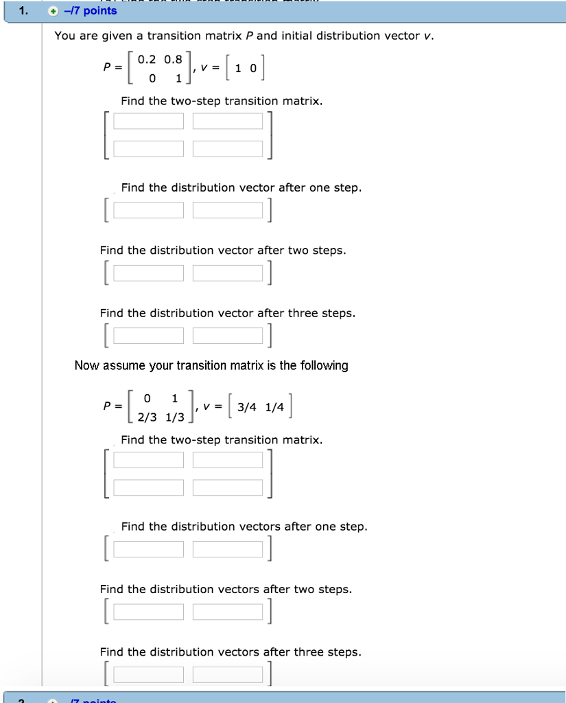 Solved Points You Are Given A Transition Matrix P 825x1024 Solved Points You Are Given A Transition Matrix P