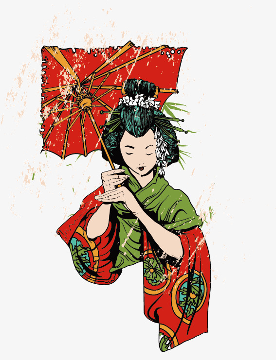 567x741 Vector Painted Diva, Japanese People, Hand Painted Figures, People