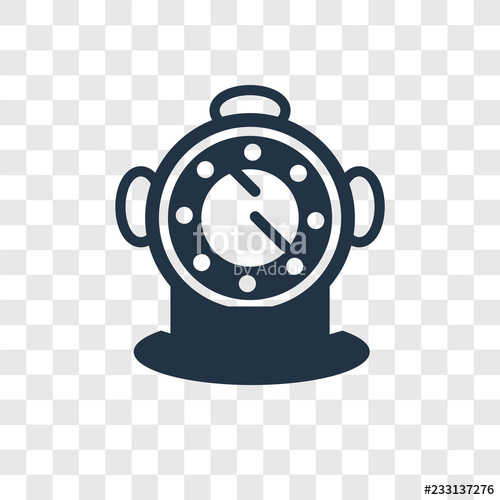 500x500 Diving Helmet Vector Icon Isolated On Transparent Background