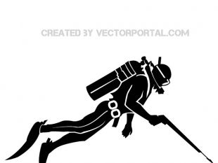 310x233 Diver Vector Image Free Vectors Ui Download