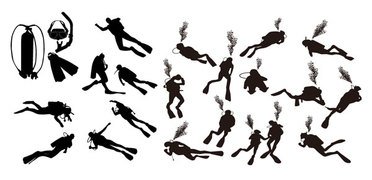 372x180 Free Diver Vector Files, Vectors Graphics