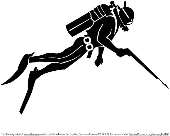 580x464 Free Scuba Diver Vector Free Vector Download