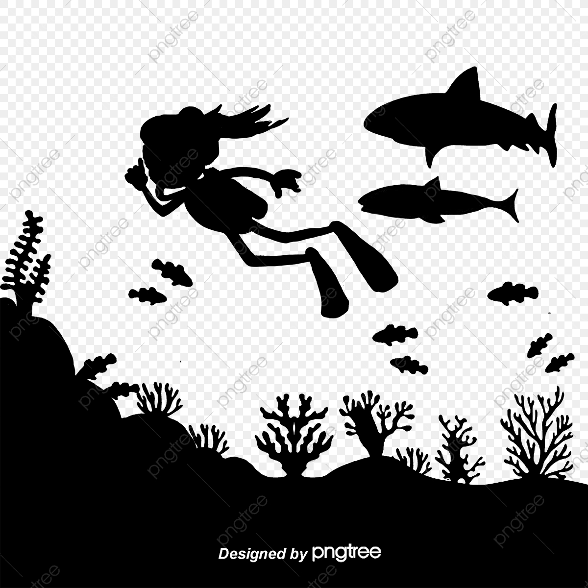1200x1200 Submarine Diving Silhouette Vector Figure, Silhouette Vector