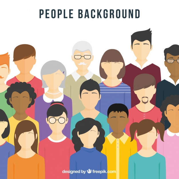 Flat Background With Diversity Of People Vector Free Download 626x626 Flat Background With Diversity Of People Vector Free Download