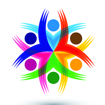 Happy Colorful Employees Executives Unity Diversity 350x350 Happy Colorful Employees Executives Unity Diversity