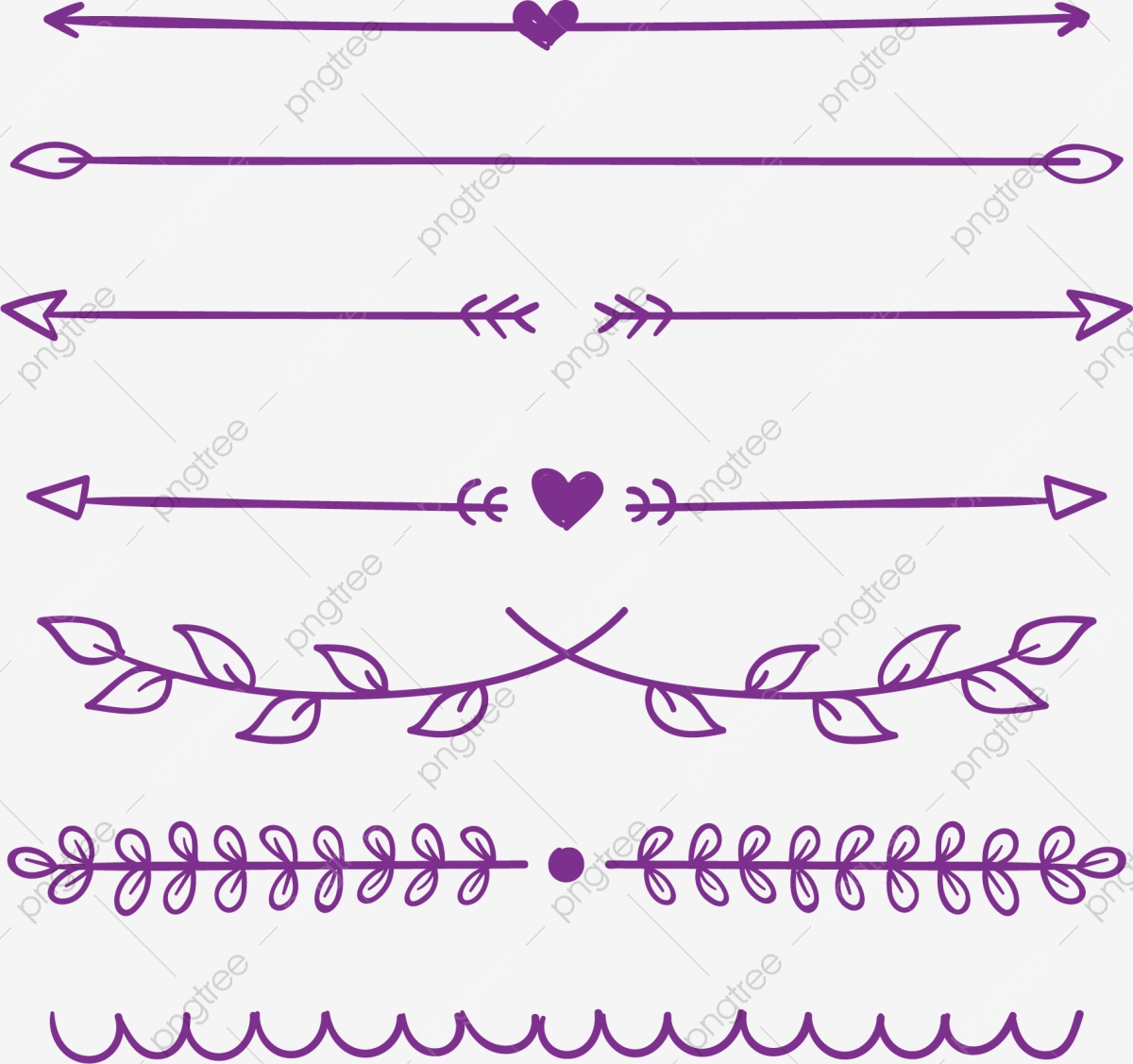 1200x1127 Purple Spring Divider, Vector Material, European Arrows, Dividing