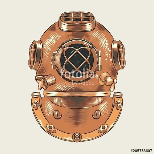 Diving Helmet Vector