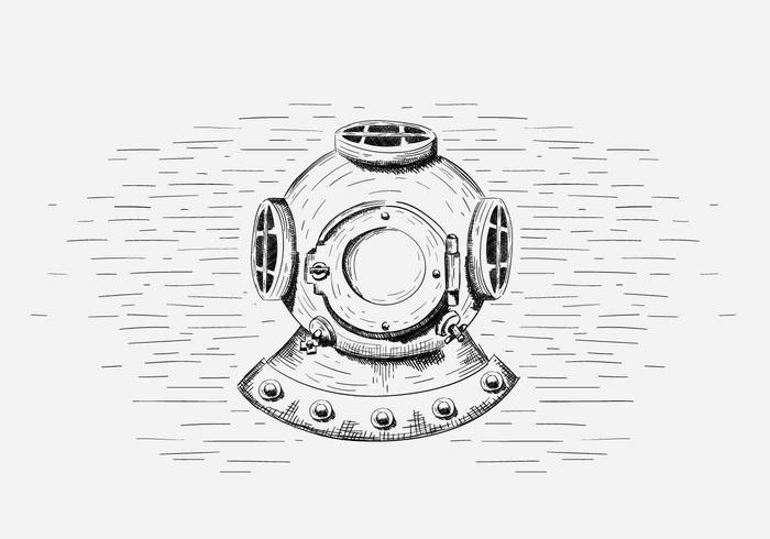 700x490 Free Vector Diving Helmet Illustration Stock Images
