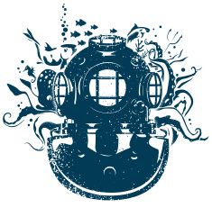 235x231 Diver Helmet Vector Art Illustration Ginnie Diving Helmet