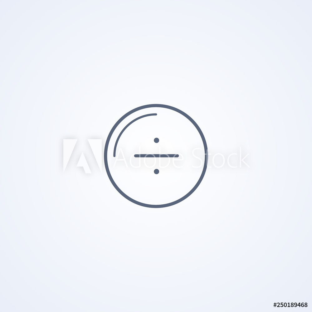 1000x1000 Photo Art Print Division, Vector Best Gray Line Icon Europosters