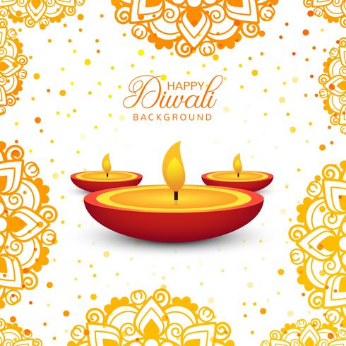 490x490 Decorative Happy Diwali Background Vector
